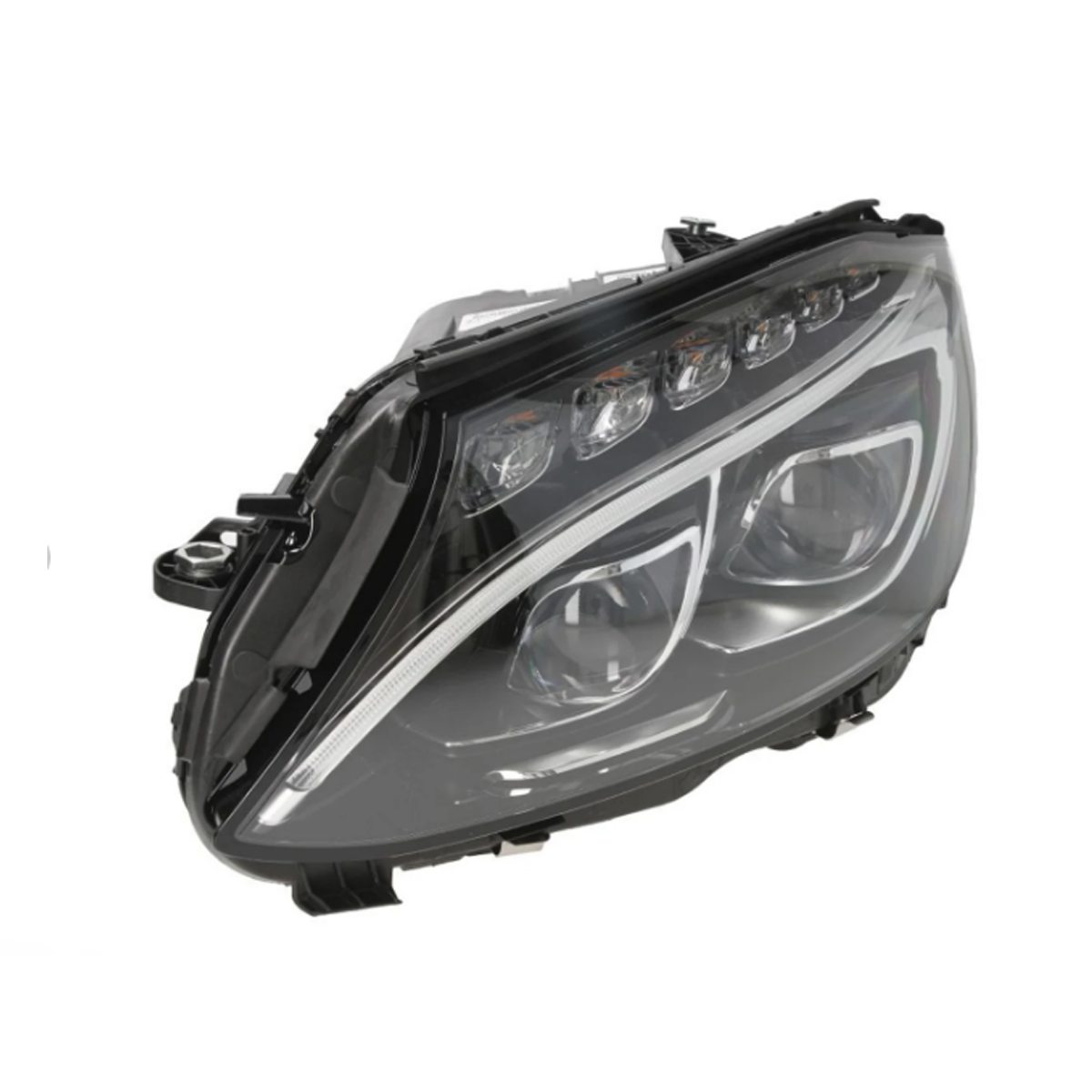 New Mercedes-Benz W205 double xenon headlights